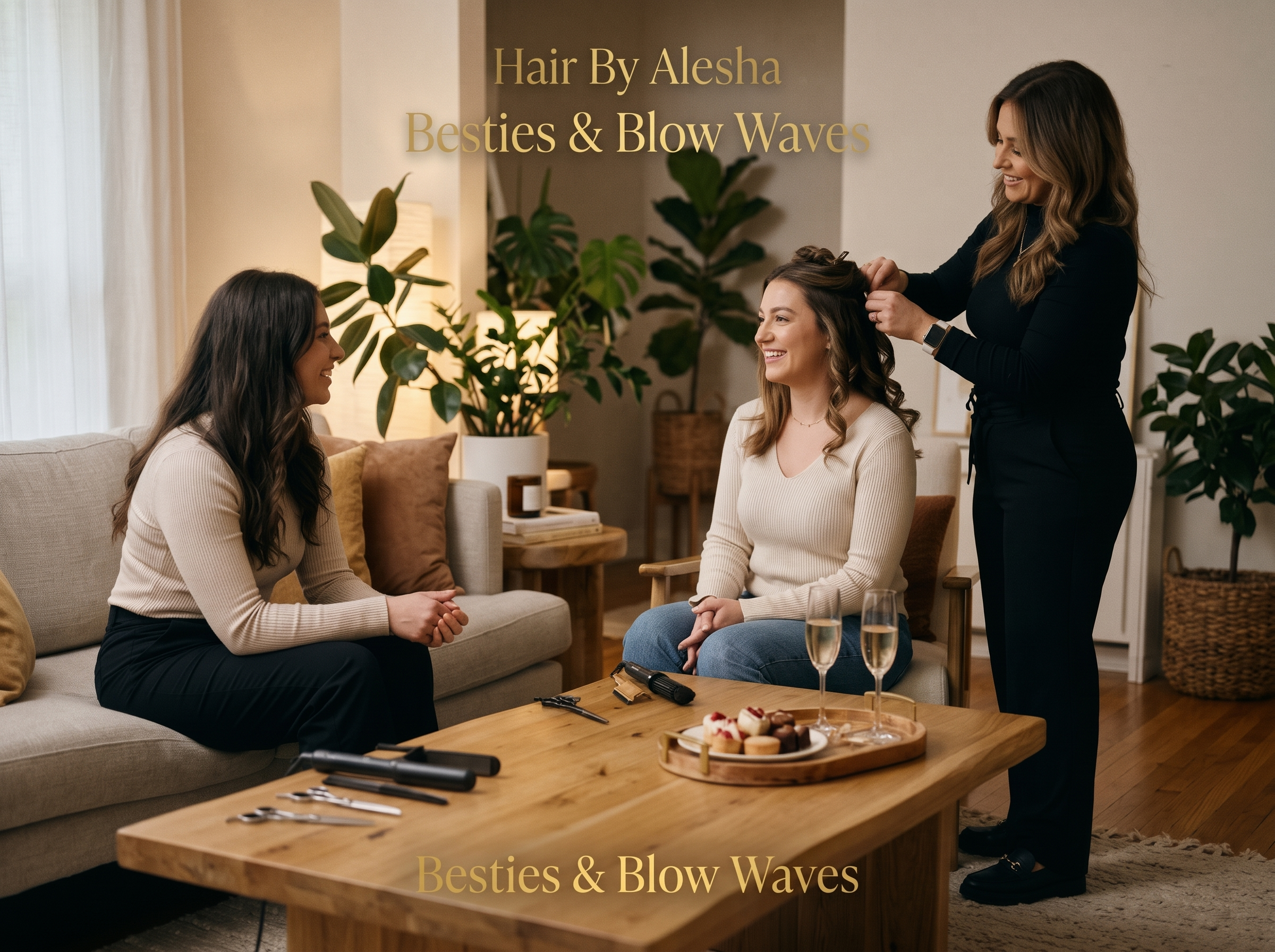Besties and Blow Waves Pamper Session